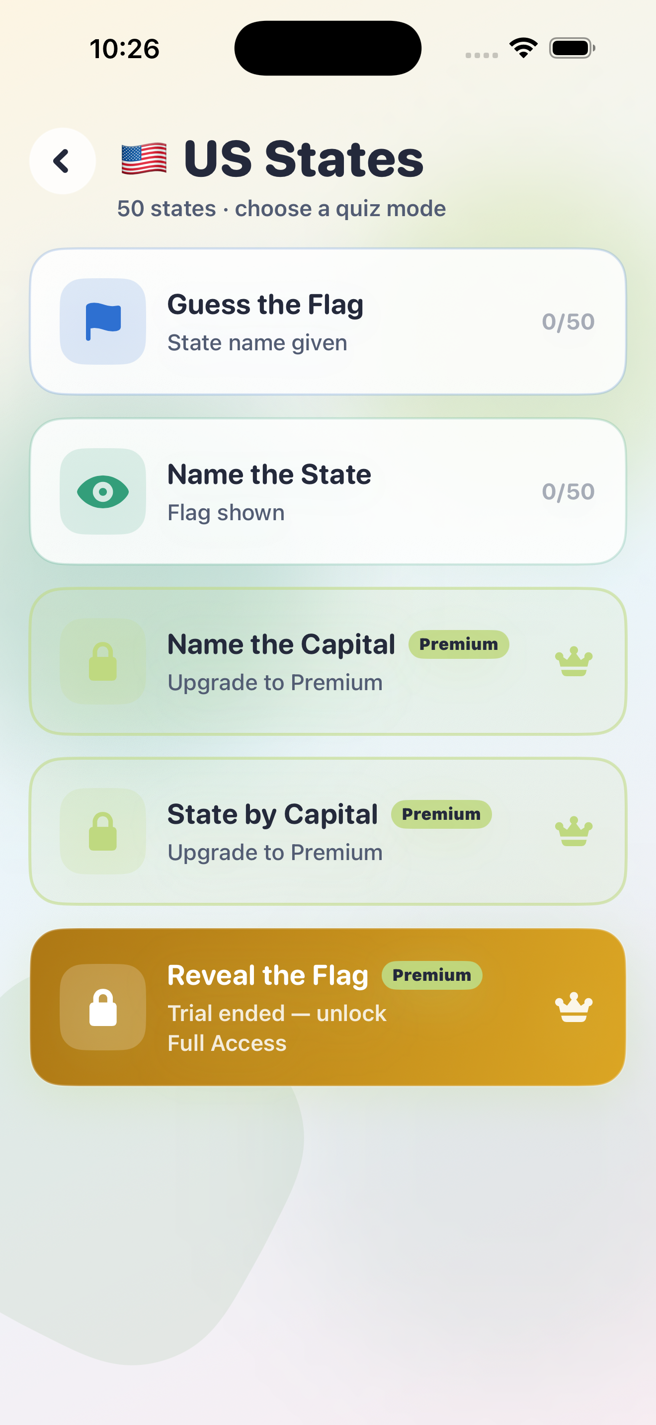 Flags Quiz country question